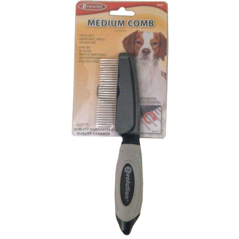 Evolution Medium Rotating Teeth Comb - Pet Supplies online store