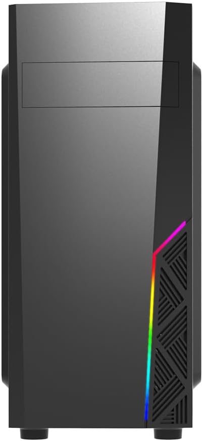 Zalman T8 Gaming PC Case - Spectrum RGB Lighting Strip - Support 5.25” odd Drive - ATX, mATX, Mini-ITX, 120mm Rear Fan preinstalled - USB 3.0, Black