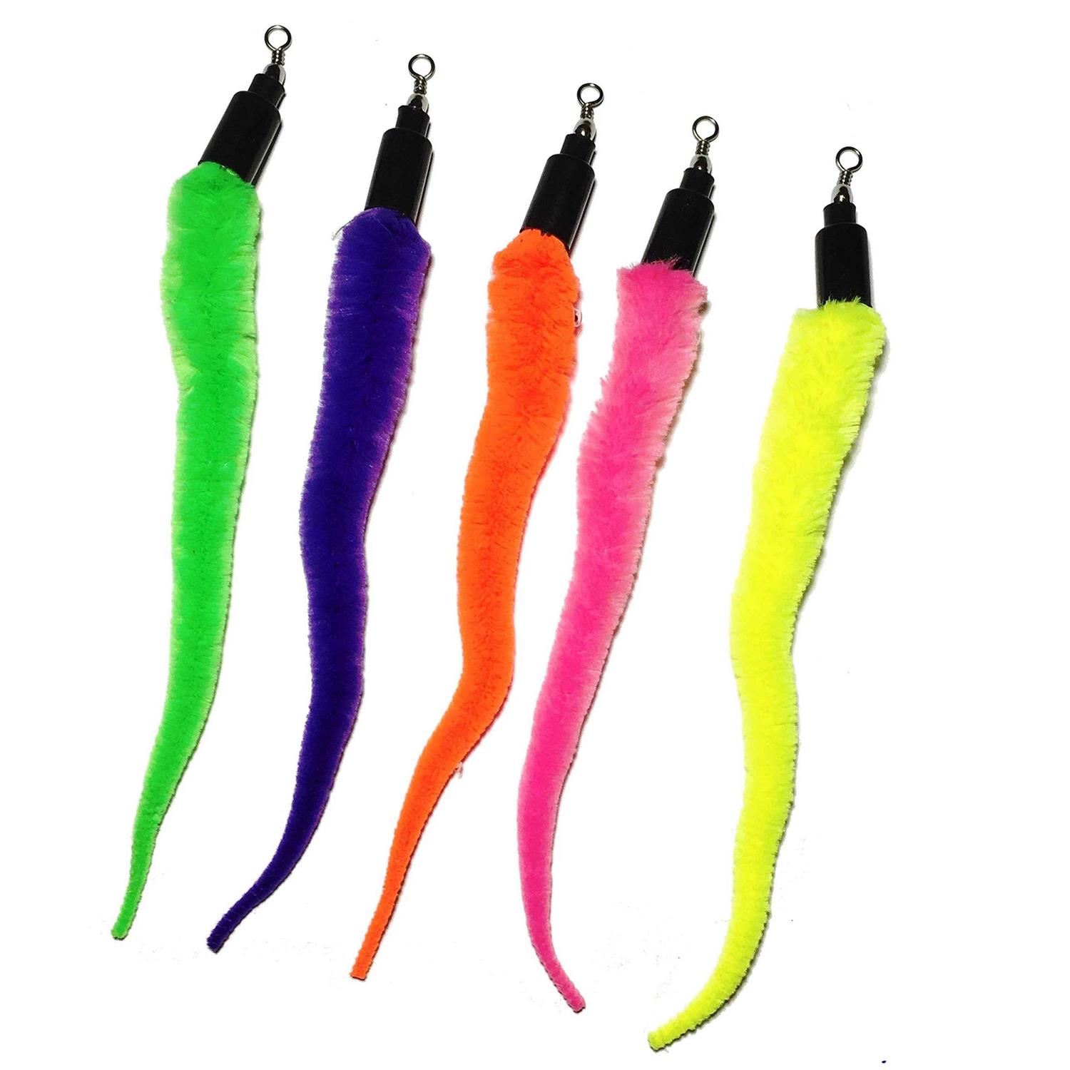 Pet Fit for Life 5 Piece Replacement Pack of Worms for interactive Cat and kitten Toy wands - Pet Supplies online store