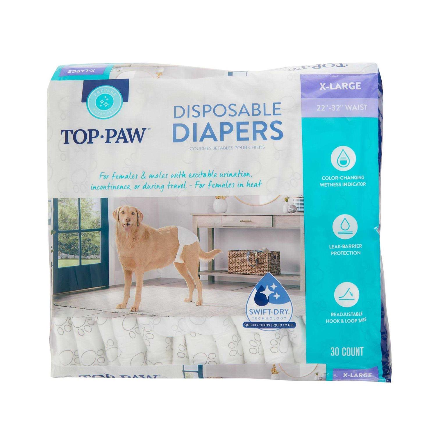 Top Paw Disposable Dog Diapers - Pet Supplies online store