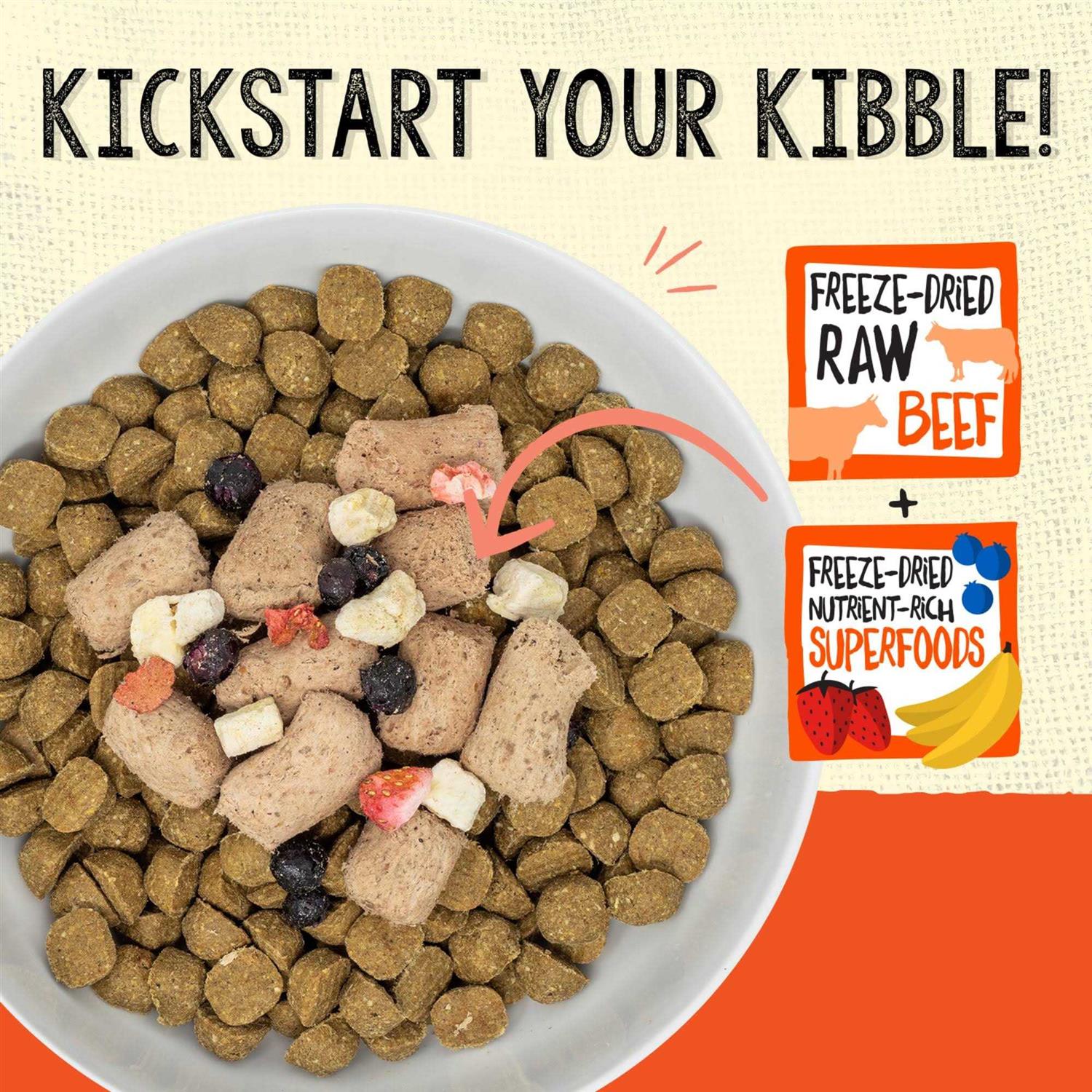 Stella & Chewy's Freeze Dried Grass Fed Beef Meal Mixer SuperBlends Dog Food - Pet Supplies online store