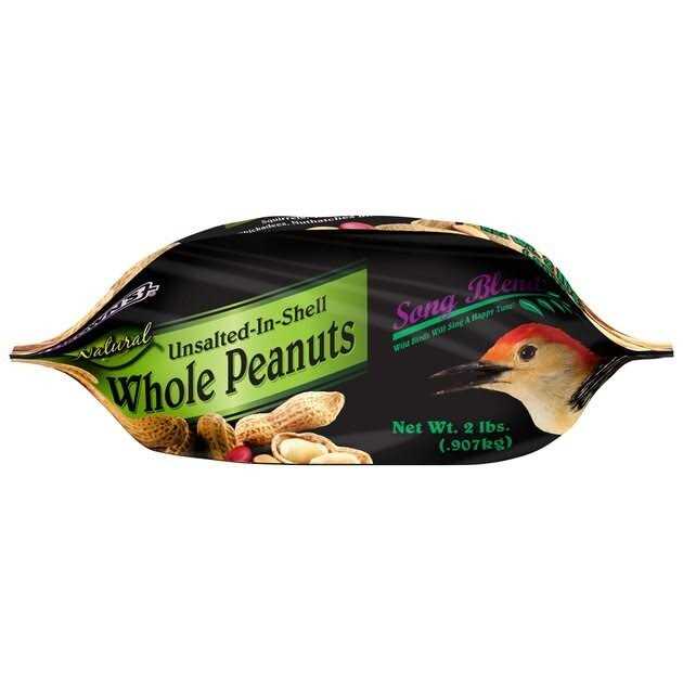 Song Blend Unsalted In-Shell Whole Peanuts Bird Food - Pet Supplies online store