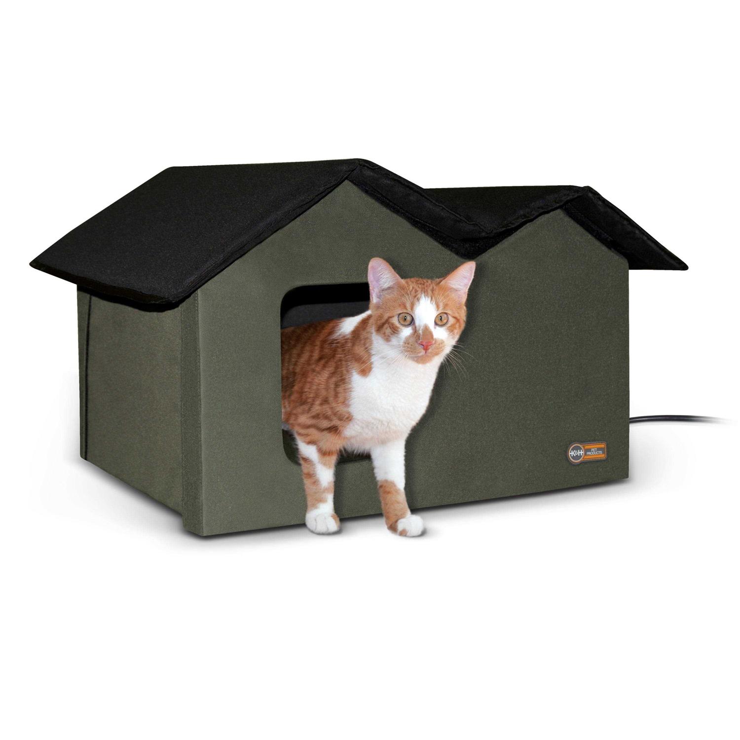 K&H Pet Products Extra-Wide Outdoor Kitty House - Pet Supplies online store