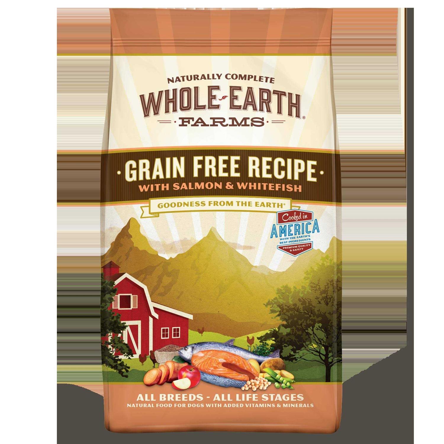 Whole Earth Farms Grain Free Dry Dog Food Salmon & Whitefish Recipe - Pet Supplies online store
