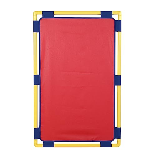 Children's Factory Rectangle PlayPanel, Kids Room Divider Panel, Classroom Partition, Free-Standing Screen for Daycare or Preschool, Red
