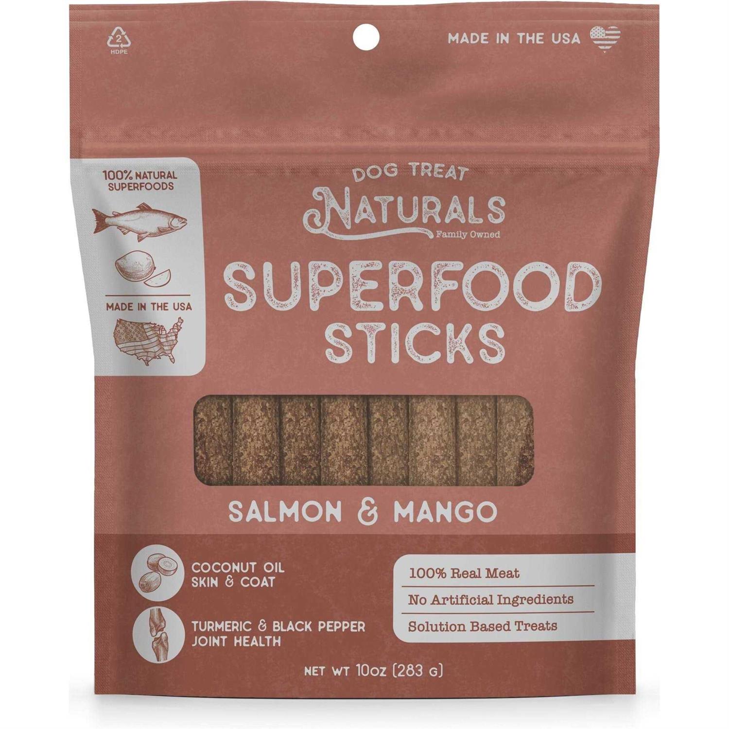 Dog Treat Naturals Salmon & Mango Superfood Sticks - Pet Supplies online store