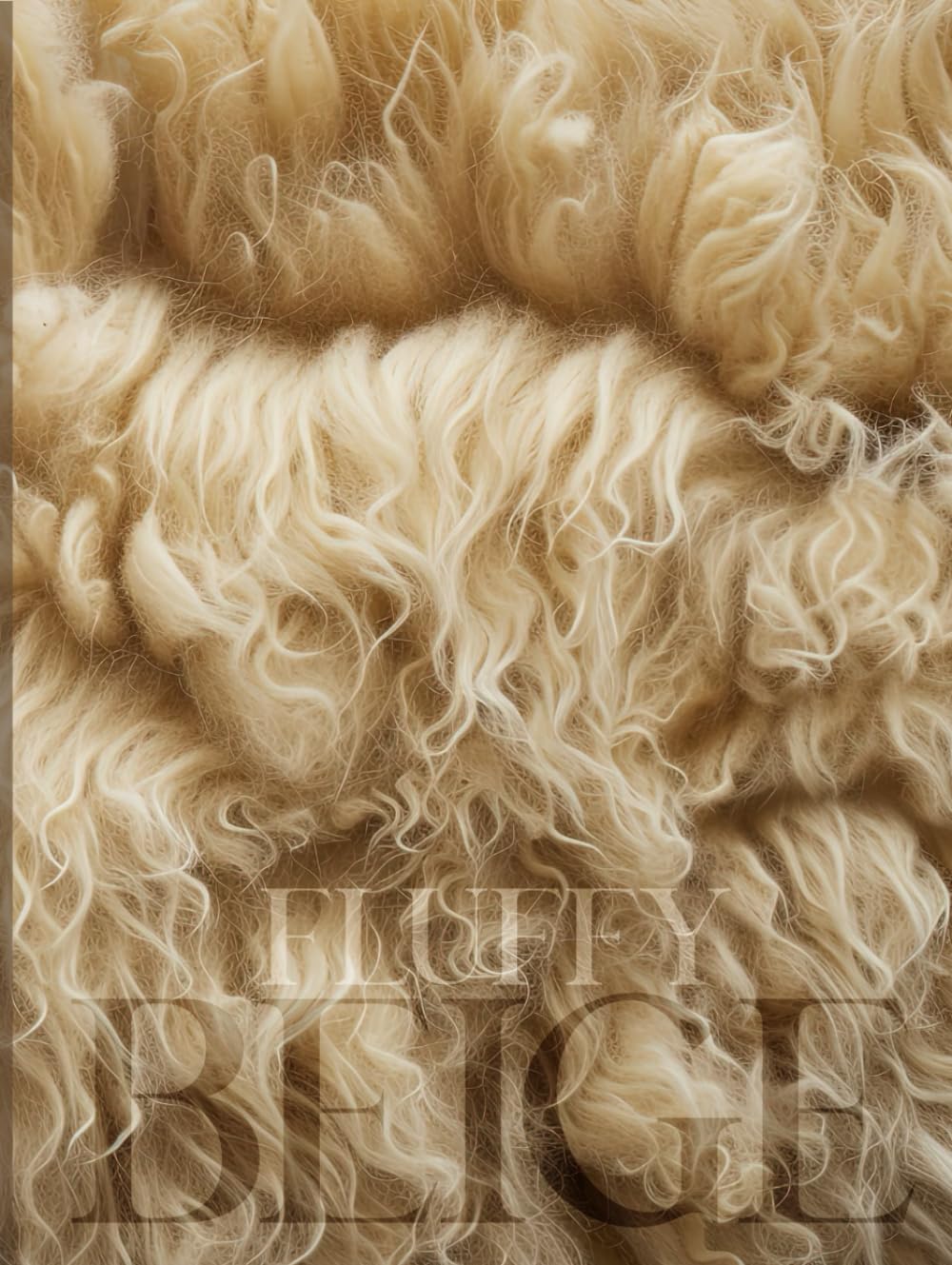 Fluffy Beige: A Neutral Chic Decorative Book, Boho Living Room, Entryway Or Bedroom Accent, Coffee Table Centerpiece, Very Pretty To Display As Decor, Ideal For Stacking