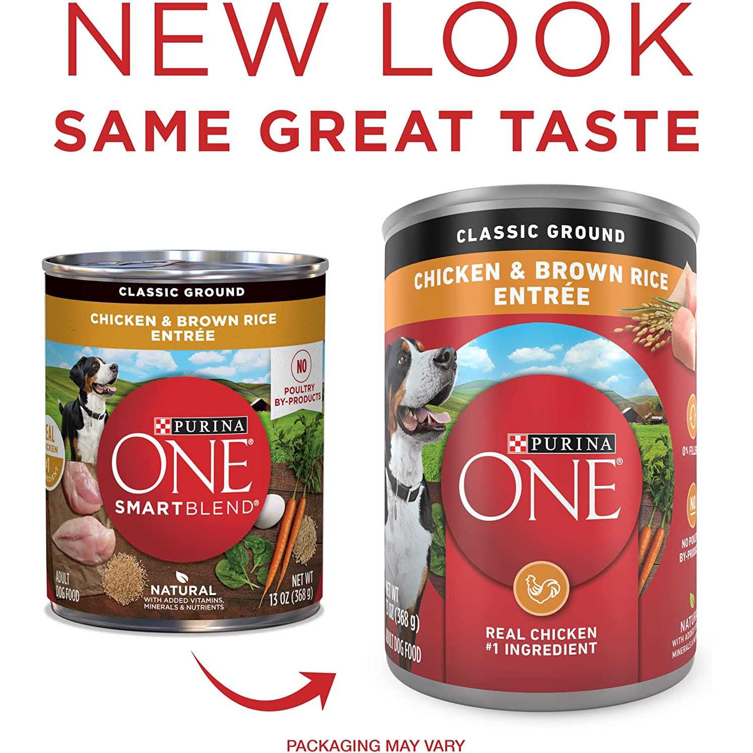 Purina ONE Classic Ground Chicken & Brown Rice Adult Wet Dog Food - Pet Supplies online store