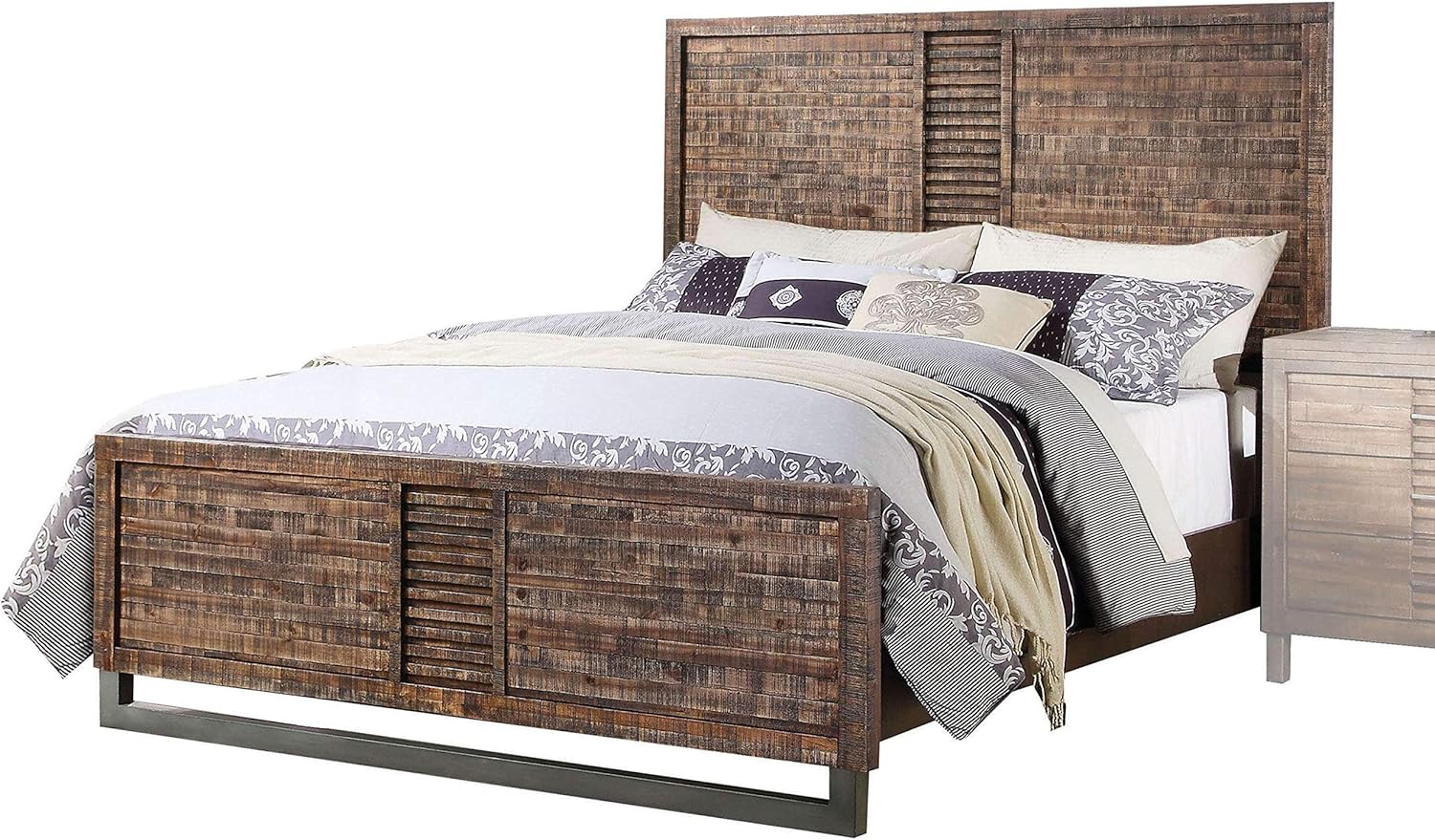 Andria Queen Bed in Reclaimed Oak 21290Q