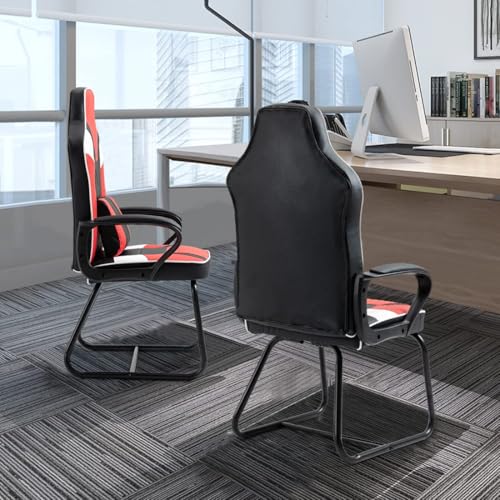 Desk Chair Without Wheels,Guest Chair Office Chair No Wheels Office Guest Chairs with Arms Room Chair Gaming Chair No Wheels, Black