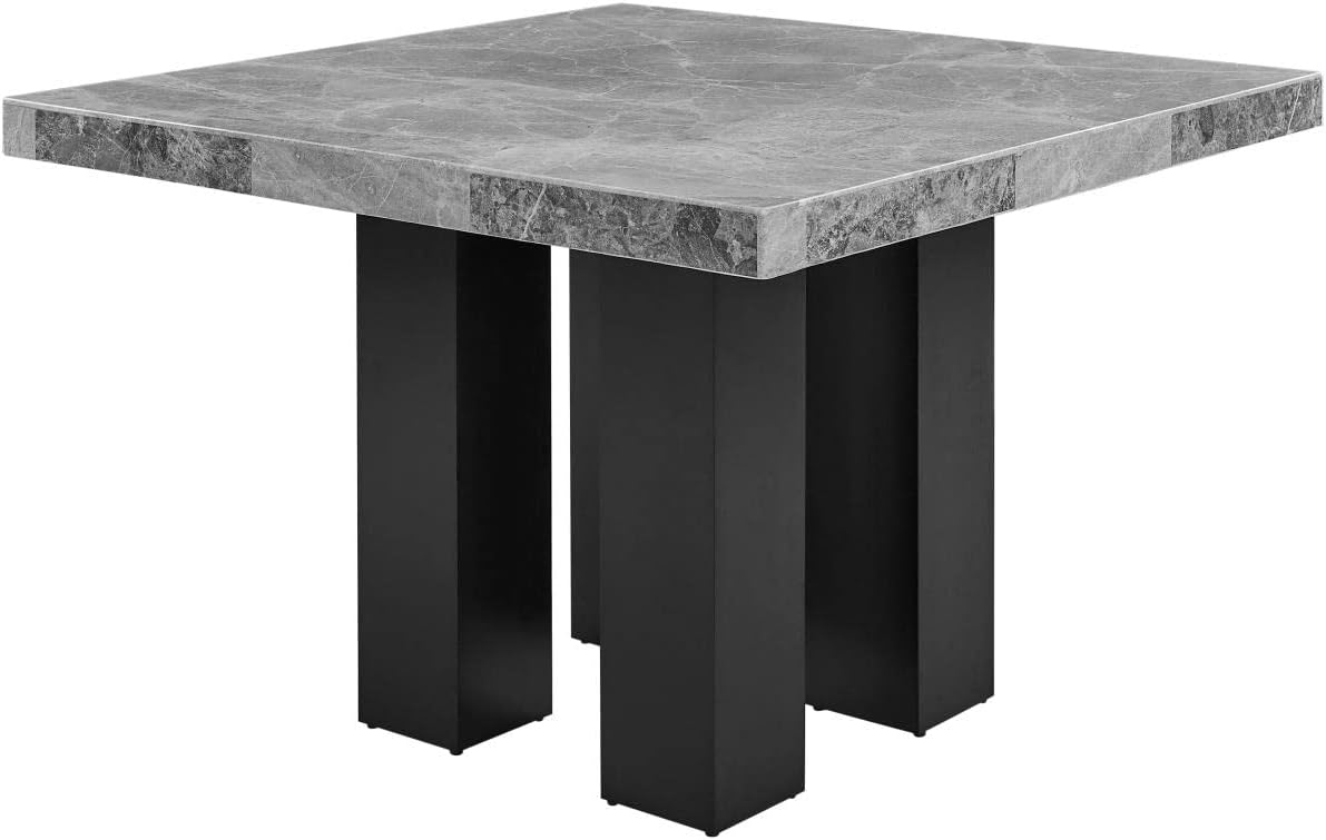 Steve Silver Camila Gray Square Marble Counter Height Table CM540PTGPB