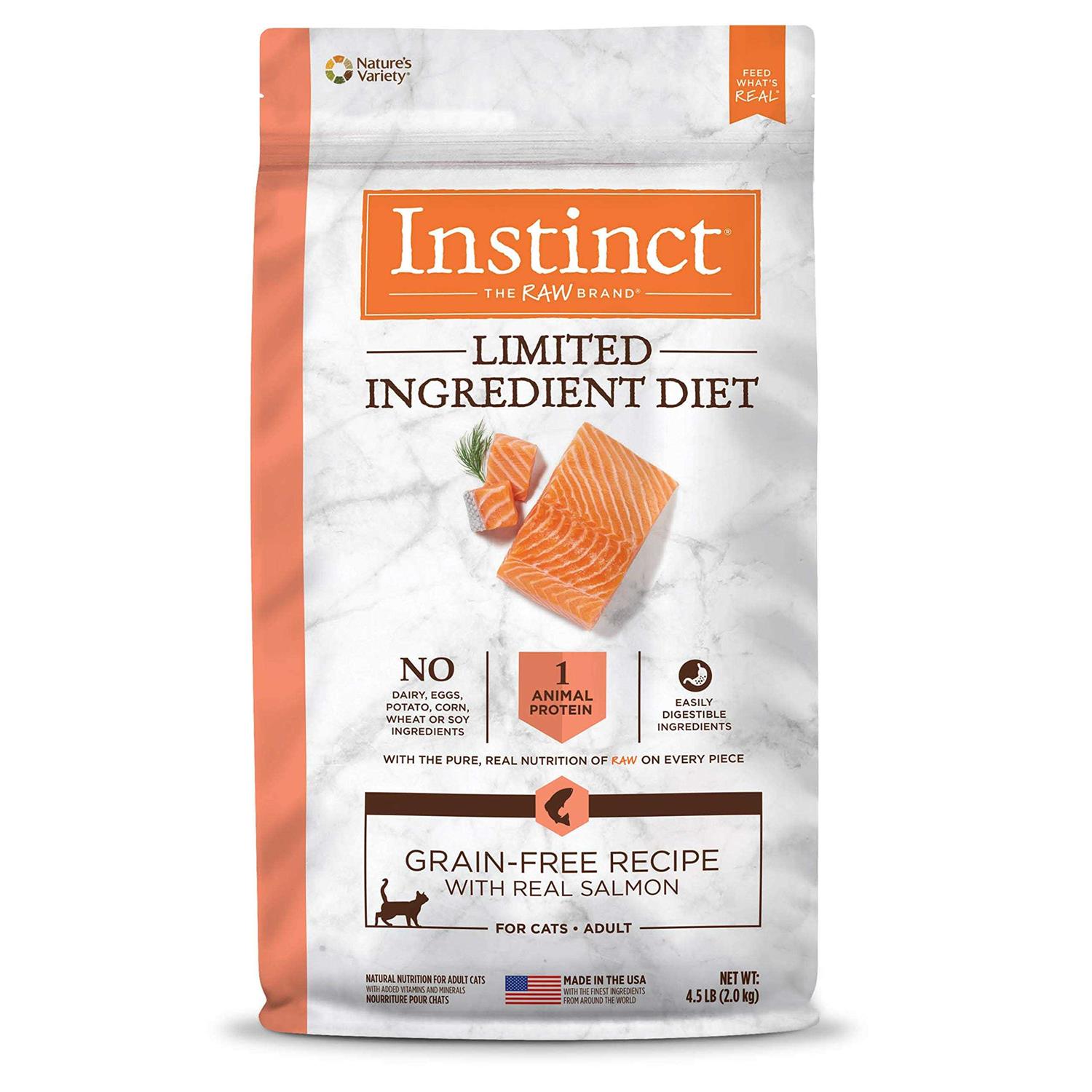 Instinct Limited Ingredient Diet Grain Free Recipe with Real Salmon Dry Cat Food - Pet Supplies online store