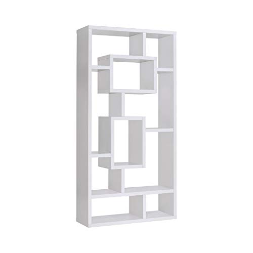 Coaster Home Furnishings Howie 10-Shelf Bookcase Cappuccino