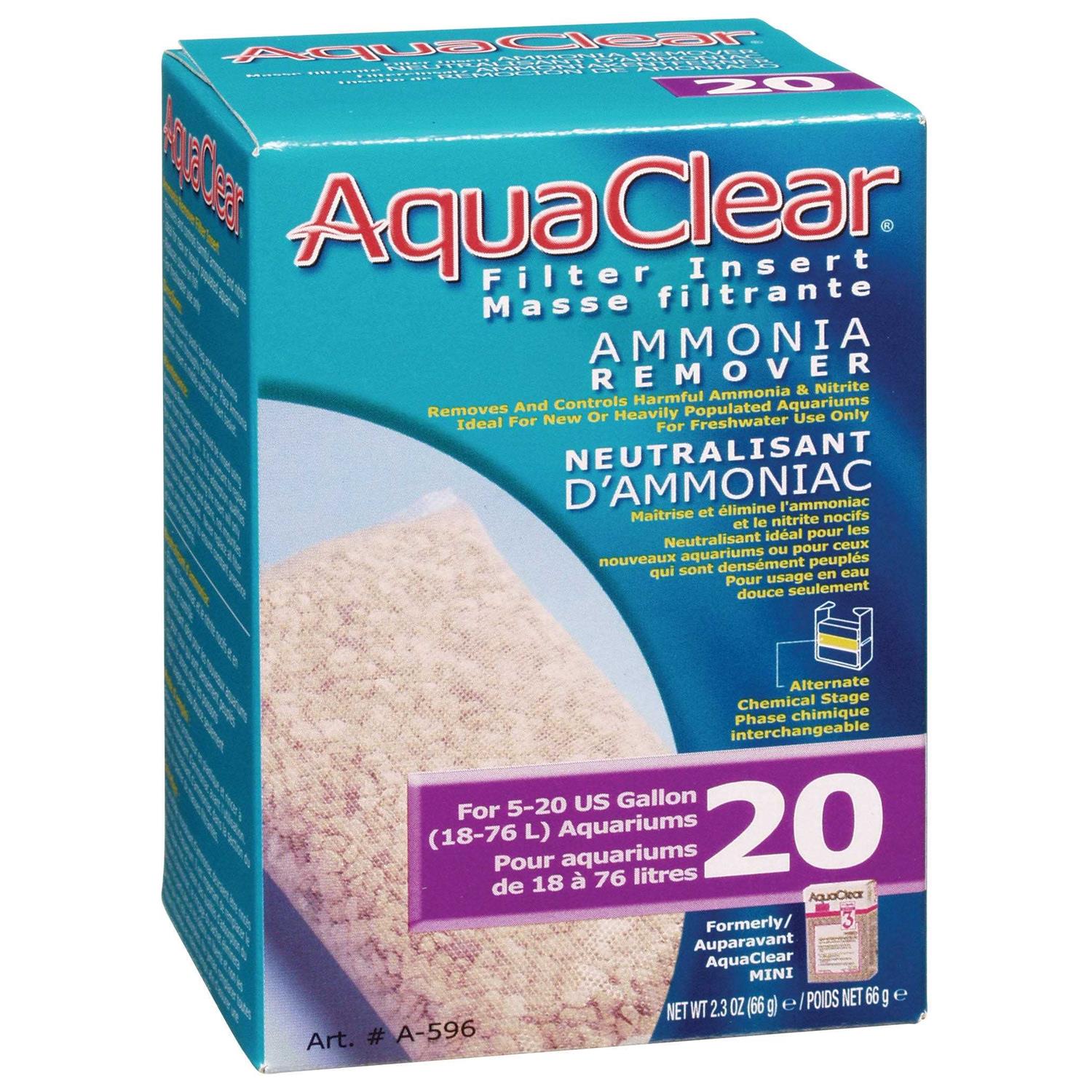 Aquaclear 20 Ammonia Remover Filter Insert - Pet Supplies online store