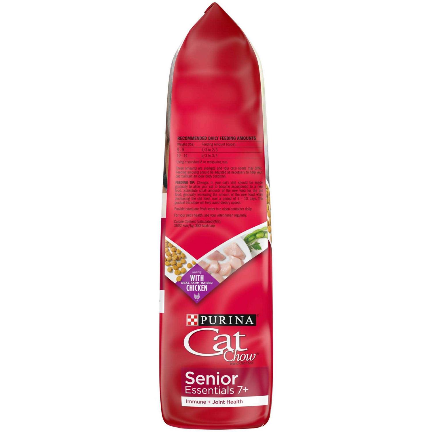 Purina Cat Chow Senior Essentials 7+ Immune + Joint Health Dry Cat Food - Pet Supplies online store
