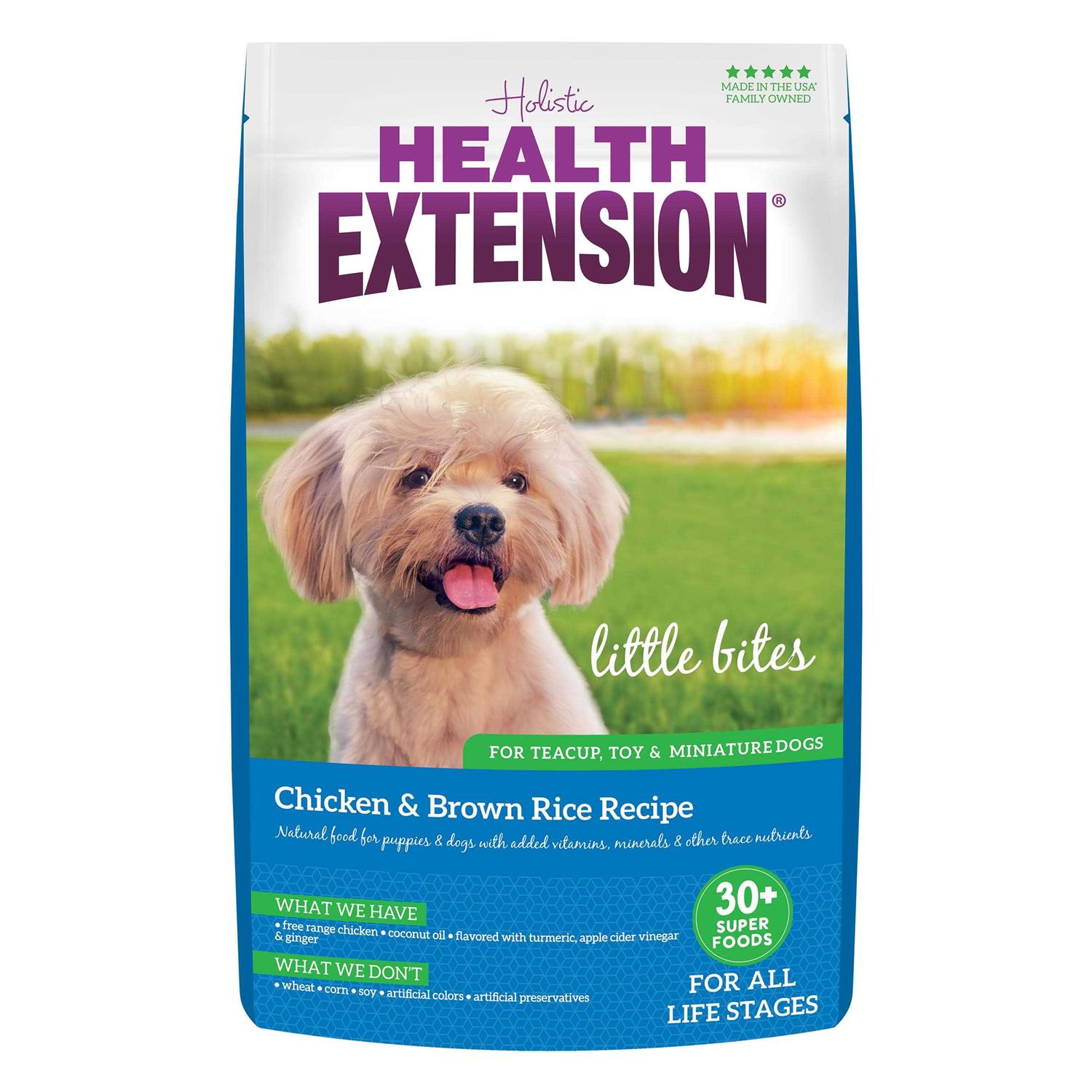 Health Extension Little Bites Chicken & Brown Rice Dry Dog Food - Pet Supplies online store