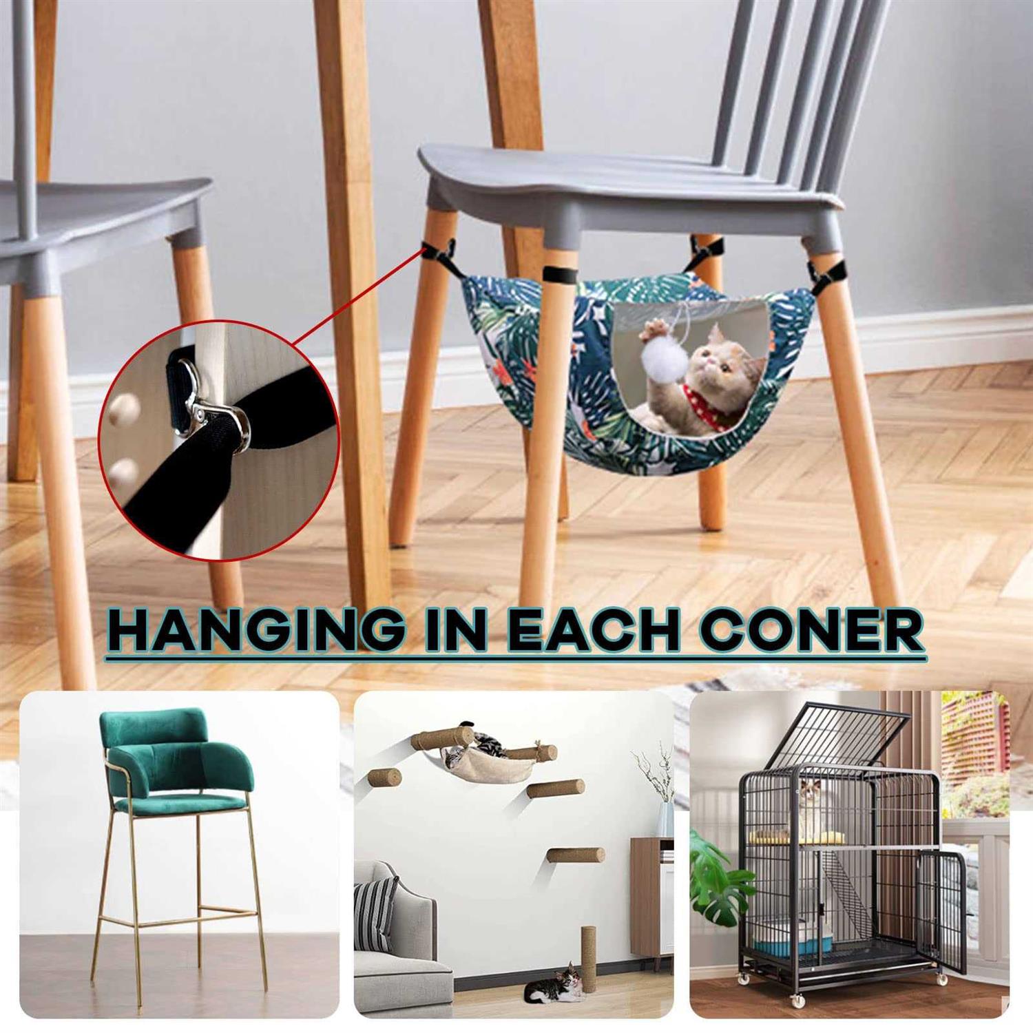 TIRTI Cat Cage Hammock, Double Layer Soft Plush Hanging Pet Bed, Suitable for Indoor Cats Kitten Ferret Hamster Rabbit or Small Animals - Pet Supplies online store