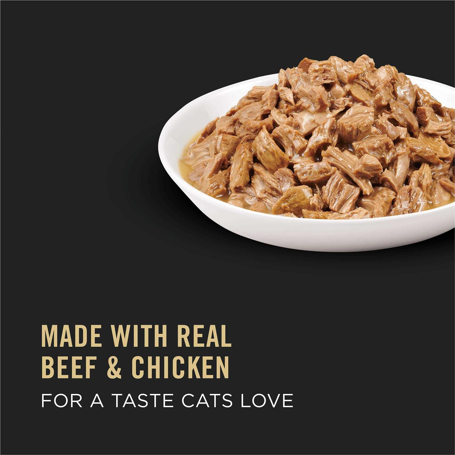 Purina Pro Plan Beef & Chicken Entree in Gravy Cat Food - Pet Supplies online store