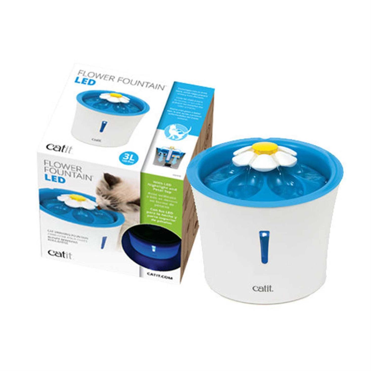 Catit Flower Fountain with LED Nightlight - Pet Supplies online store