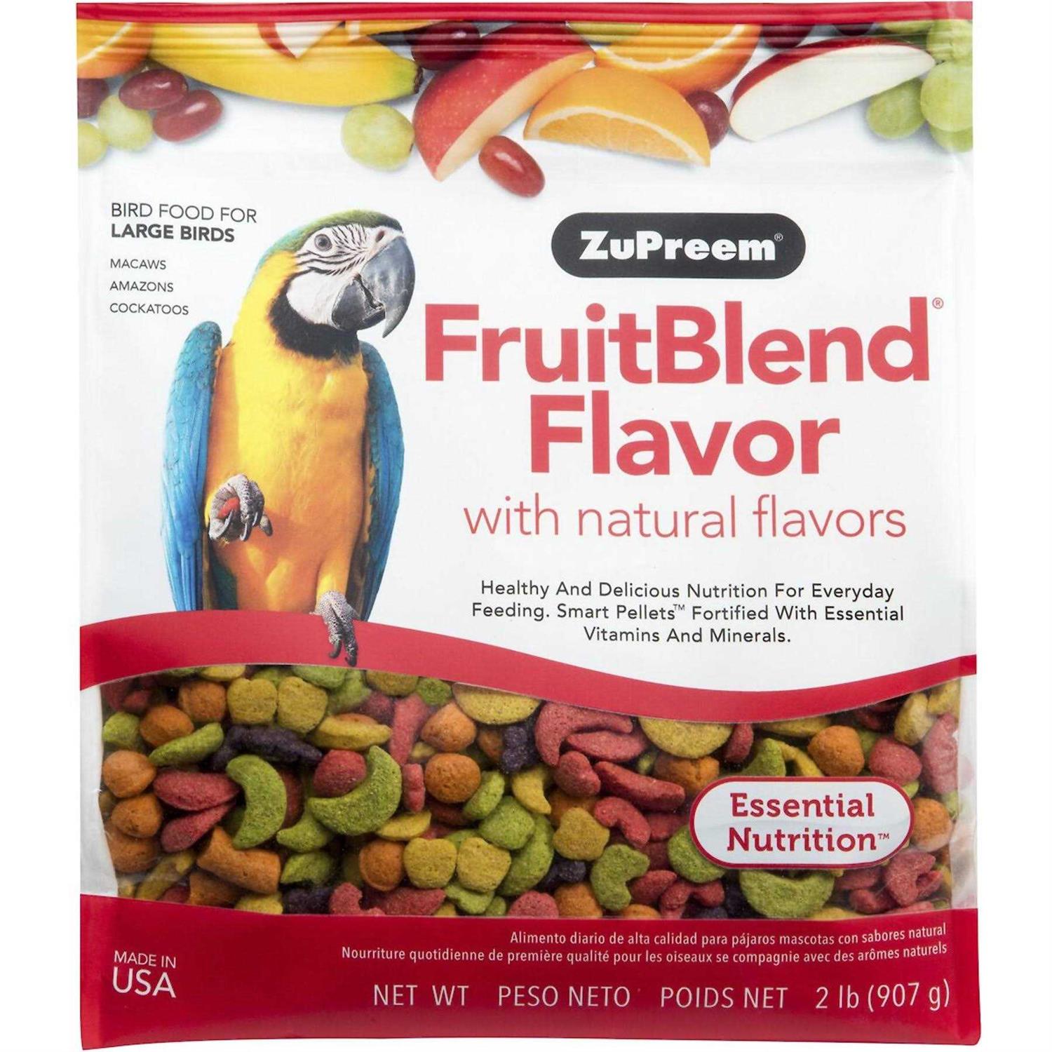 Zupreem FruitBlend Flavor Bird Food Large - Pet Supplies online store