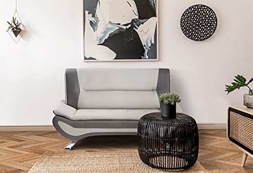 Lexicon Rohn Living Room Loveseat, Beige/Gray