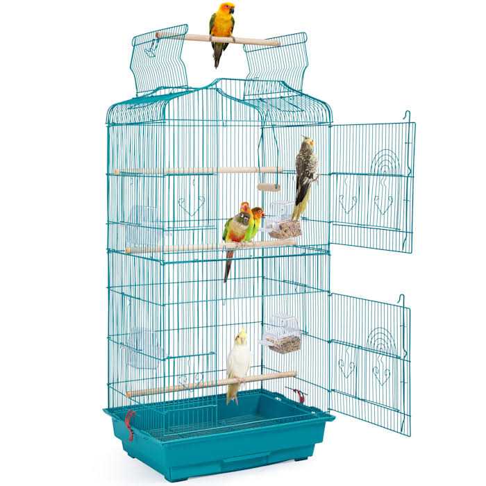 Topeakmart Open Top Metal Bird Cage - Pet Supplies online store