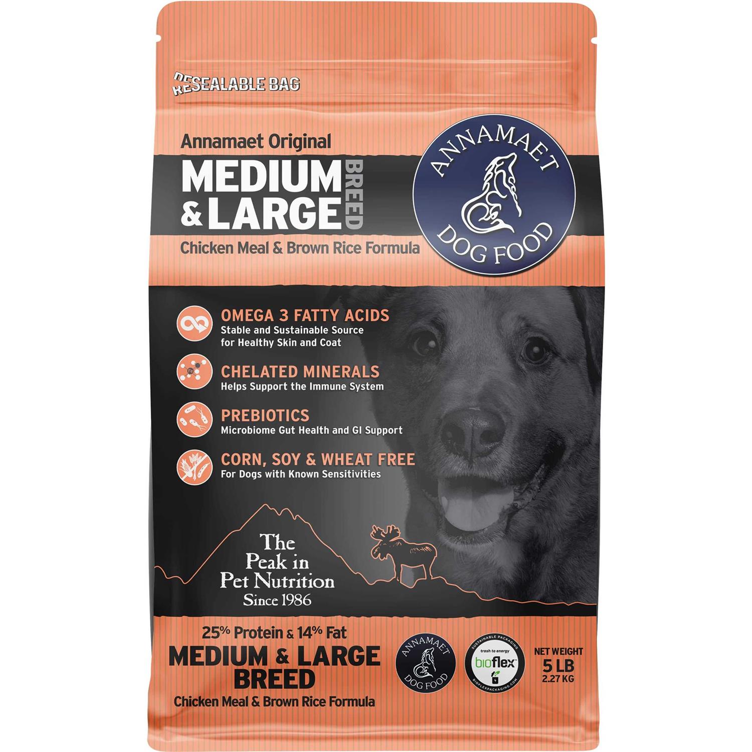 Annamaet 25% Medium & Large Breed Dry Dog Food - Pet Supplies online store