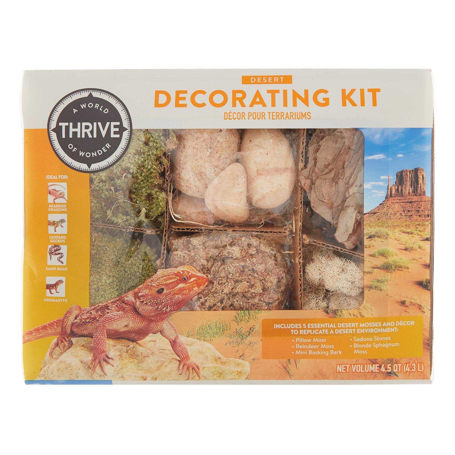 Thrive Desert Reptile Decorating Kit - Pet Supplies online store