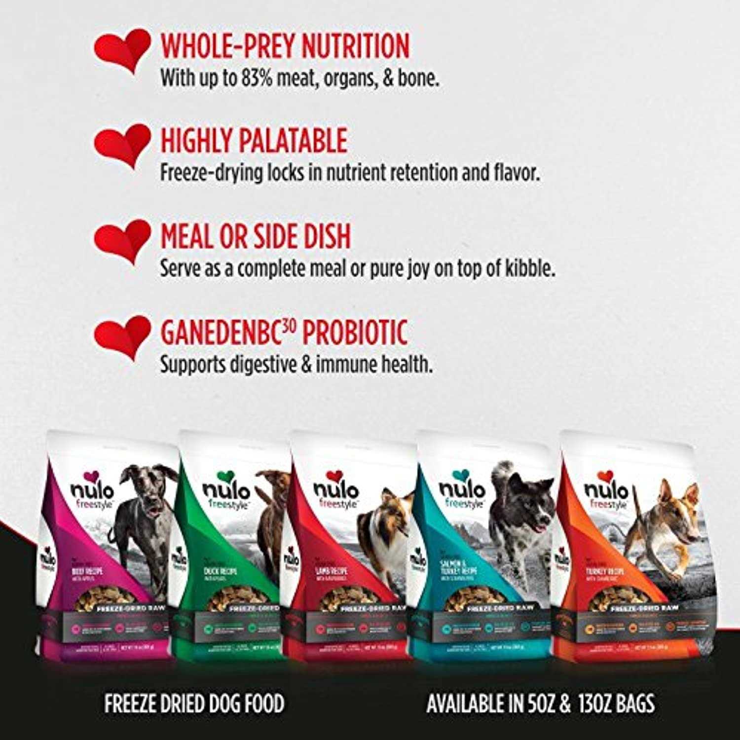 Nulo Freestyle Freeze-Dried Raw Beef with Apples Dog Food - Pet Supplies online store