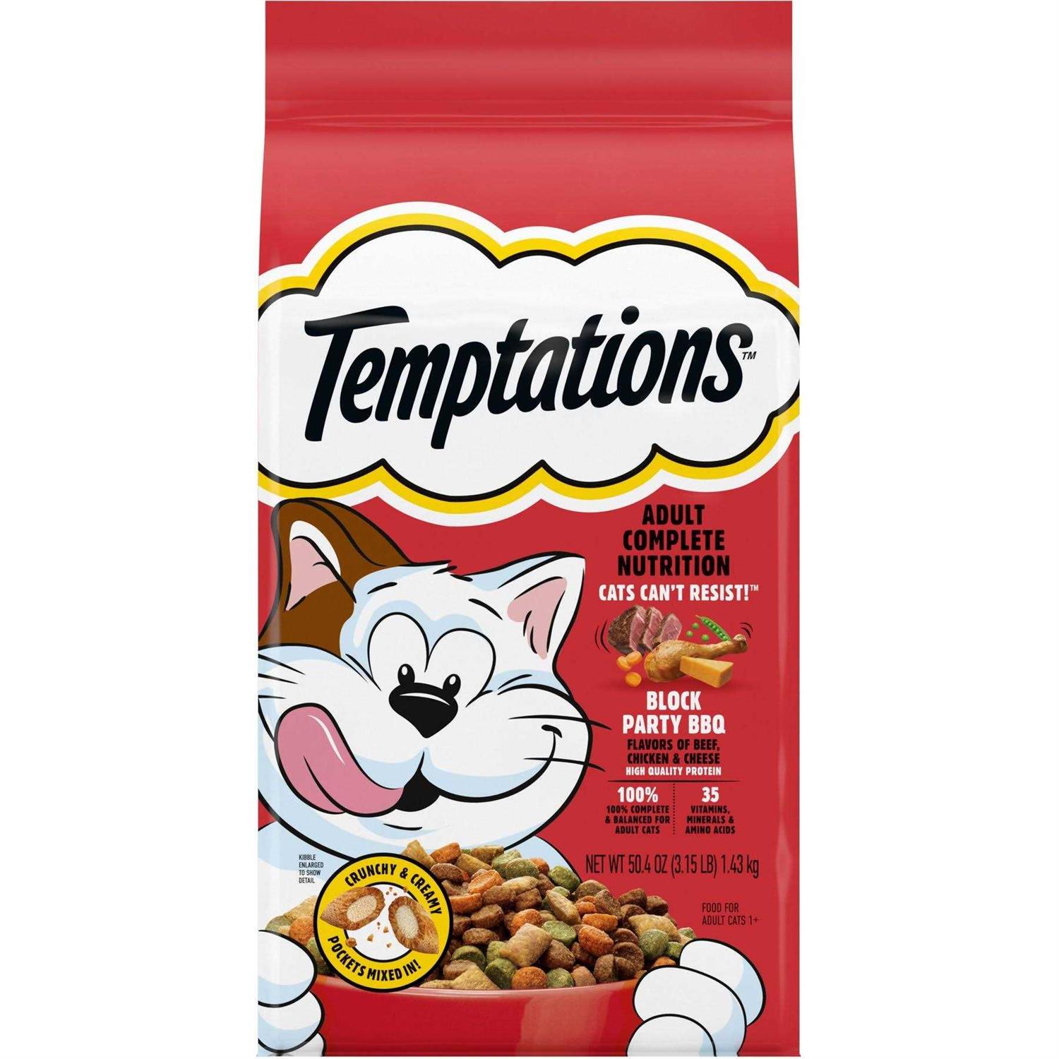 Temptations Block Party BBQ Flavor Adult Dry Cat Food - Pet Supplies online store