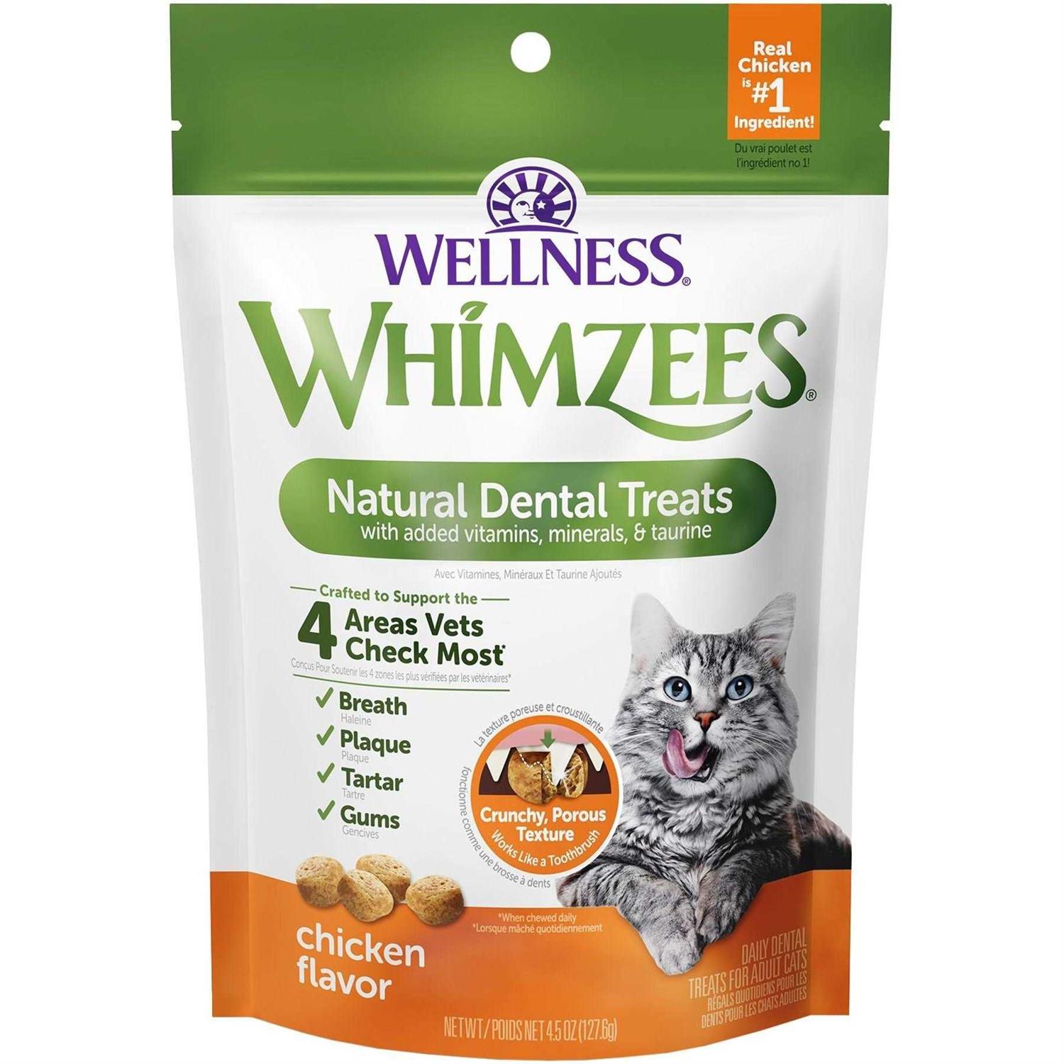 Whimzees Natural Dental Chicken Cat Treats - Pet Supplies online store