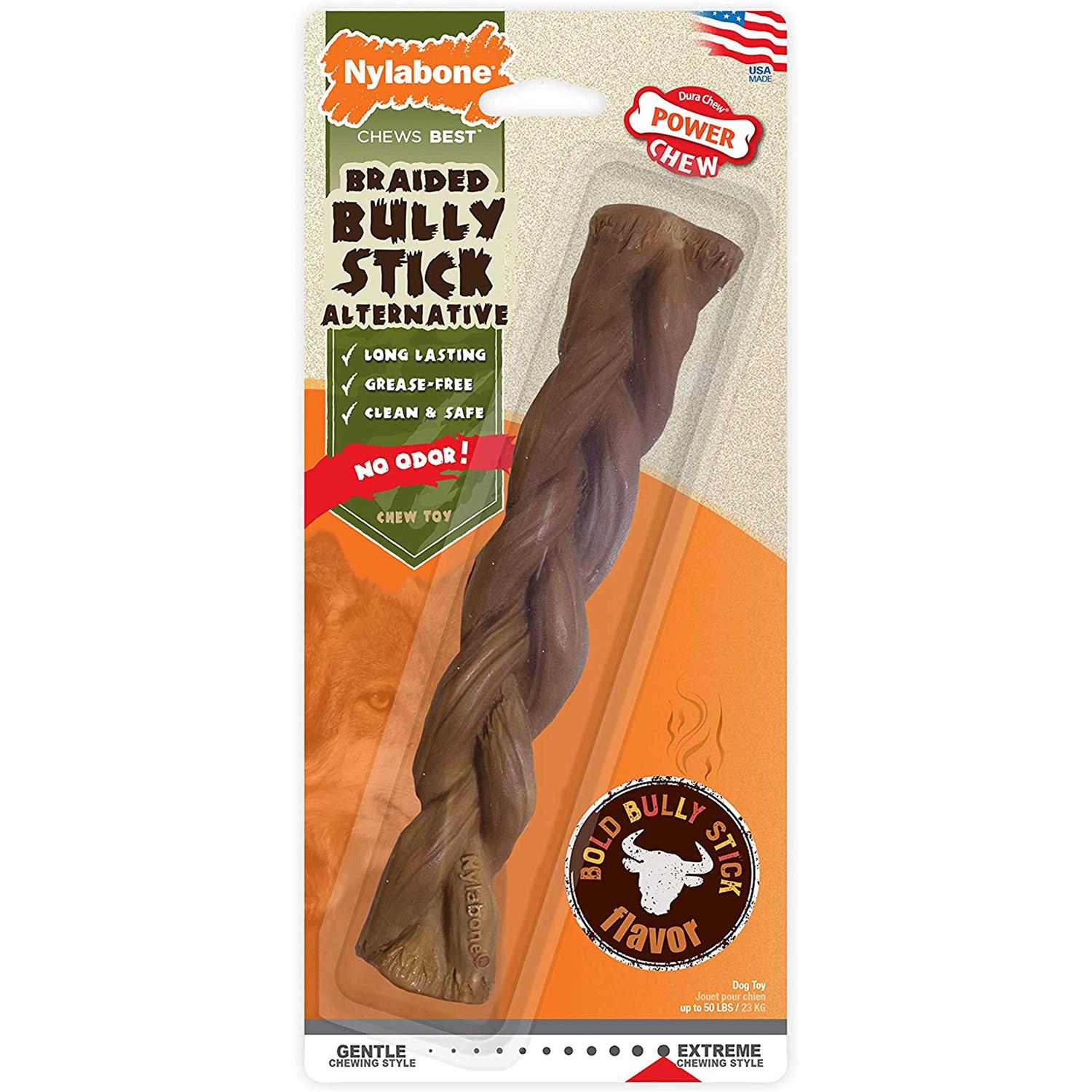 Nylabone Power Chew Alternative Braided Bully Stick - Pet Supplies online store