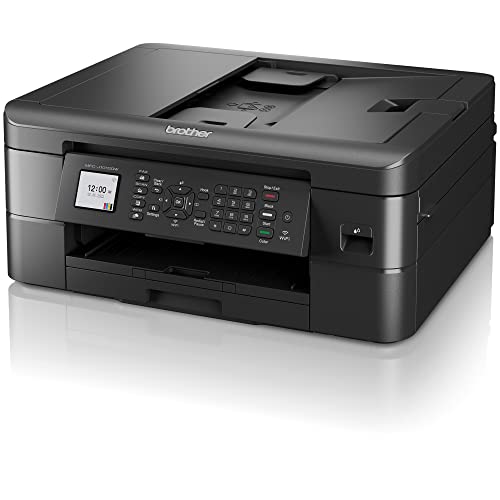 Brother MFC-J1010DW Wireless Color Inkjet All-in-One Printer, Duplex Printing, Mobile & Cloud Print, Compact Design, 1.8