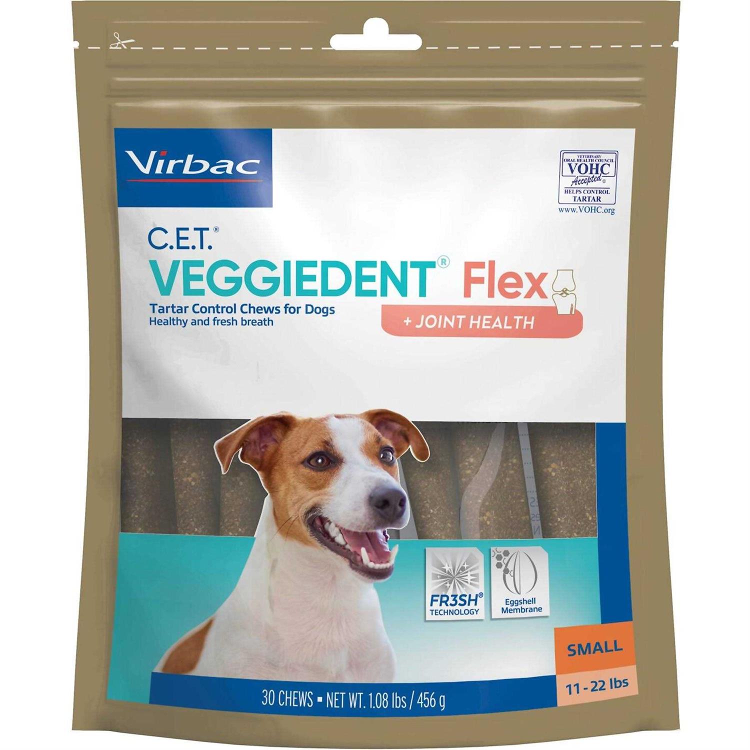 Virbac C.E.T. VeggieDent Flex Tartar Control Chews Dogs - Pet Supplies online store