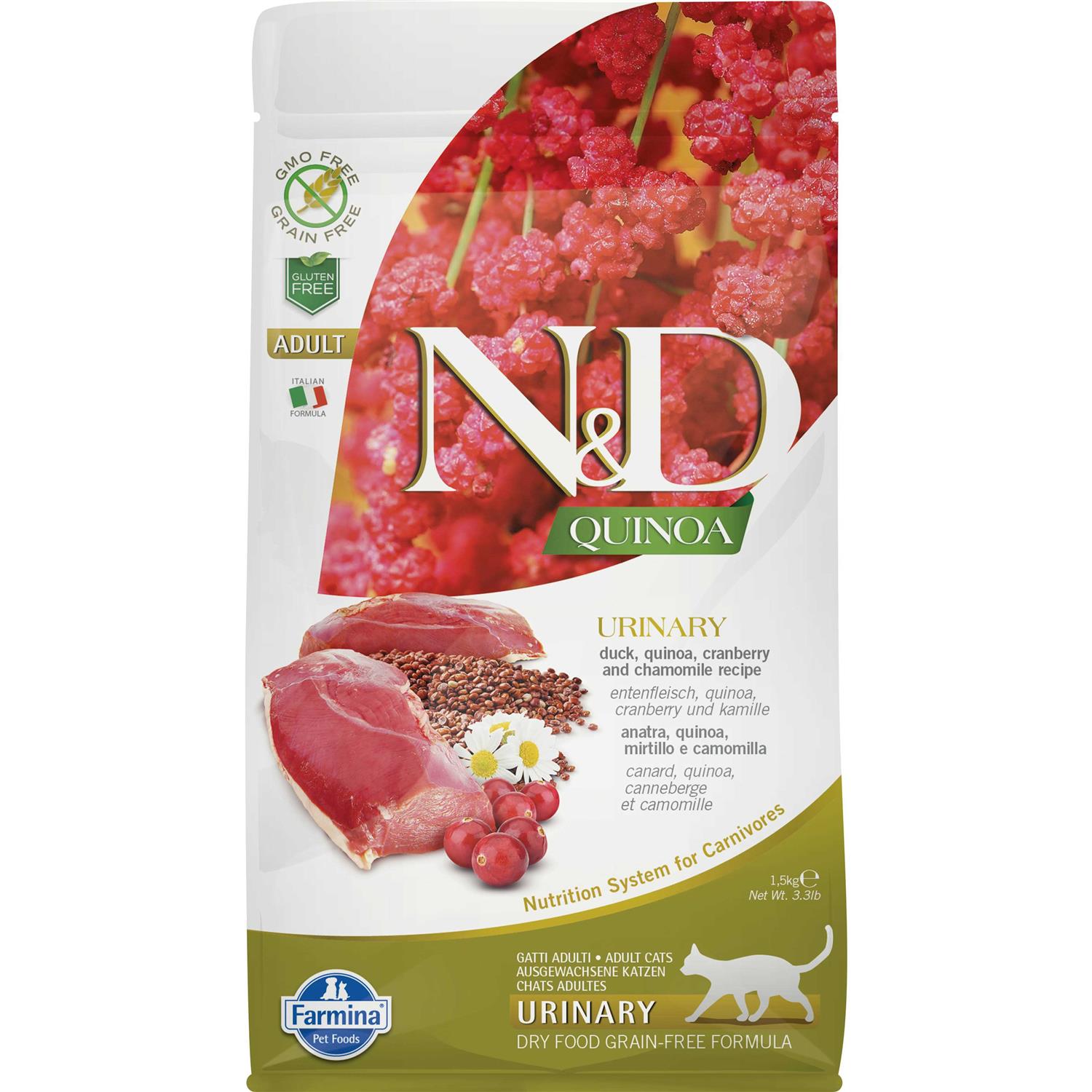 Farmina N&D Quinoa Urinary Duck Cat Food - Pet Supplies online store