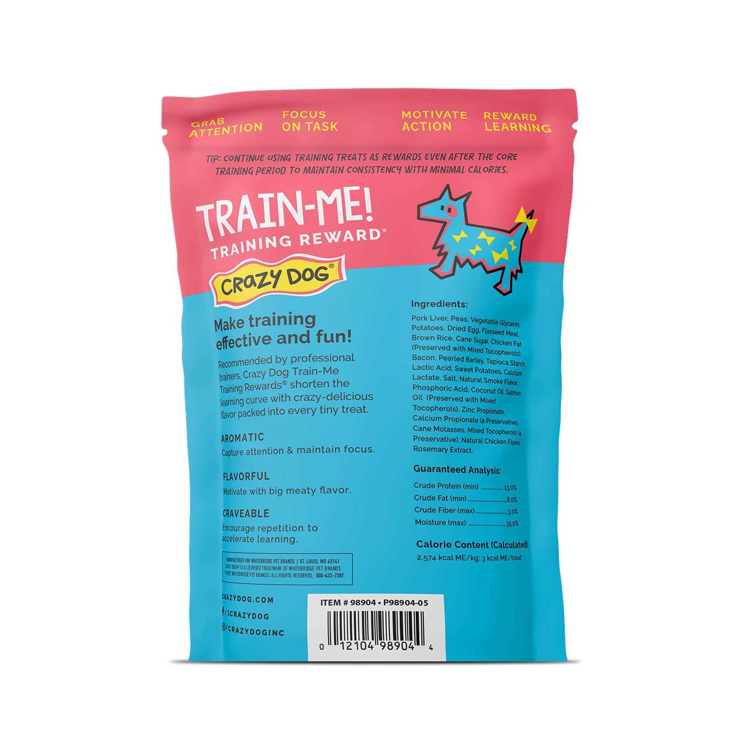 Crazy Dog Train-Me! Bacon Training Reward Dog Treats - Pet Supplies online store