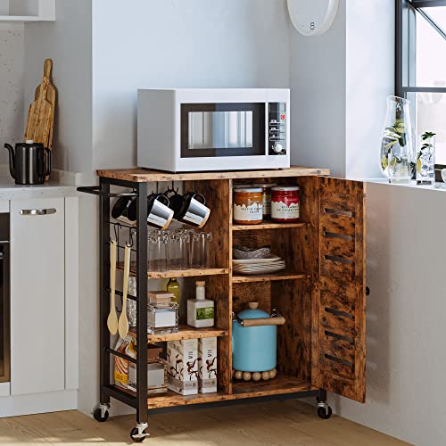 IRONCK Storage Cabinet with Charging Station and Wheels, 31.5