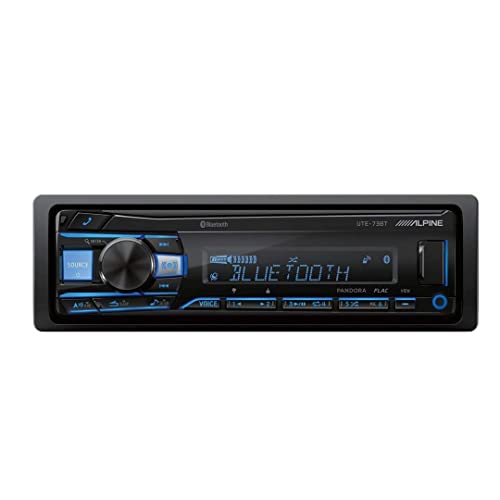 Alpine UTE-73BT Mech-Less Digital Media Receiver with Bluetooth® Wireless Technology