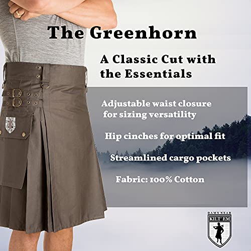 Damn Near Kilt 'Em Men's Greenhorn Utility Kilt
