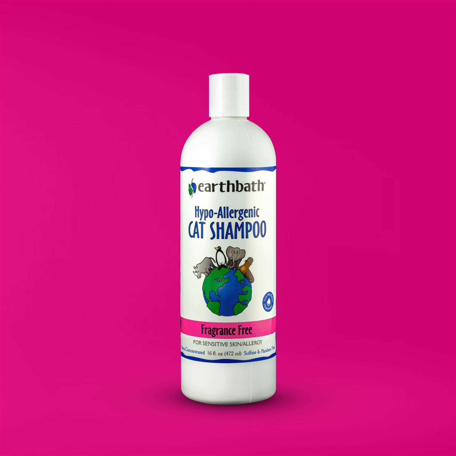 Earthbath Fragrance Free Hypo-Allergenic Cat Shampoo - Pet Supplies online store