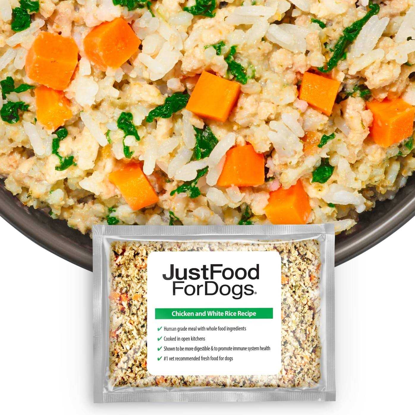 JustFoodForDogs Daily Diets Rice Frozen Dog Food - Pet Supplies online store