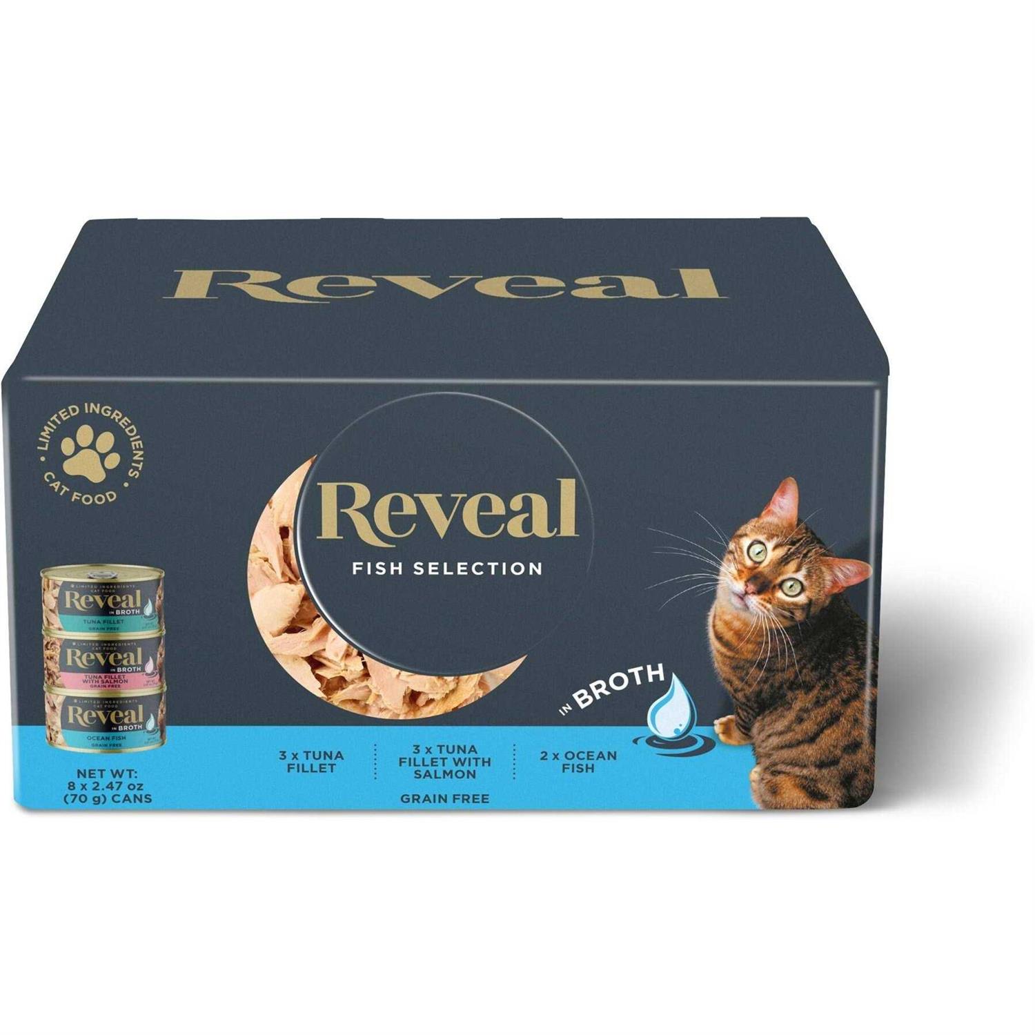 Reveal Natural Wet Cat Food Fish Variety Pack in Broth - Pet Supplies online store