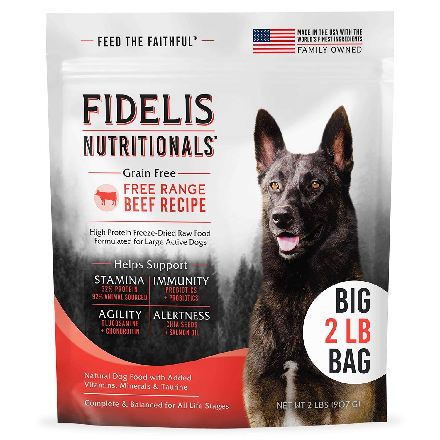 FIDELIS Freeze Dried Dog Food With Superfoods For Large Dog Breeds - Pet Supplies online store