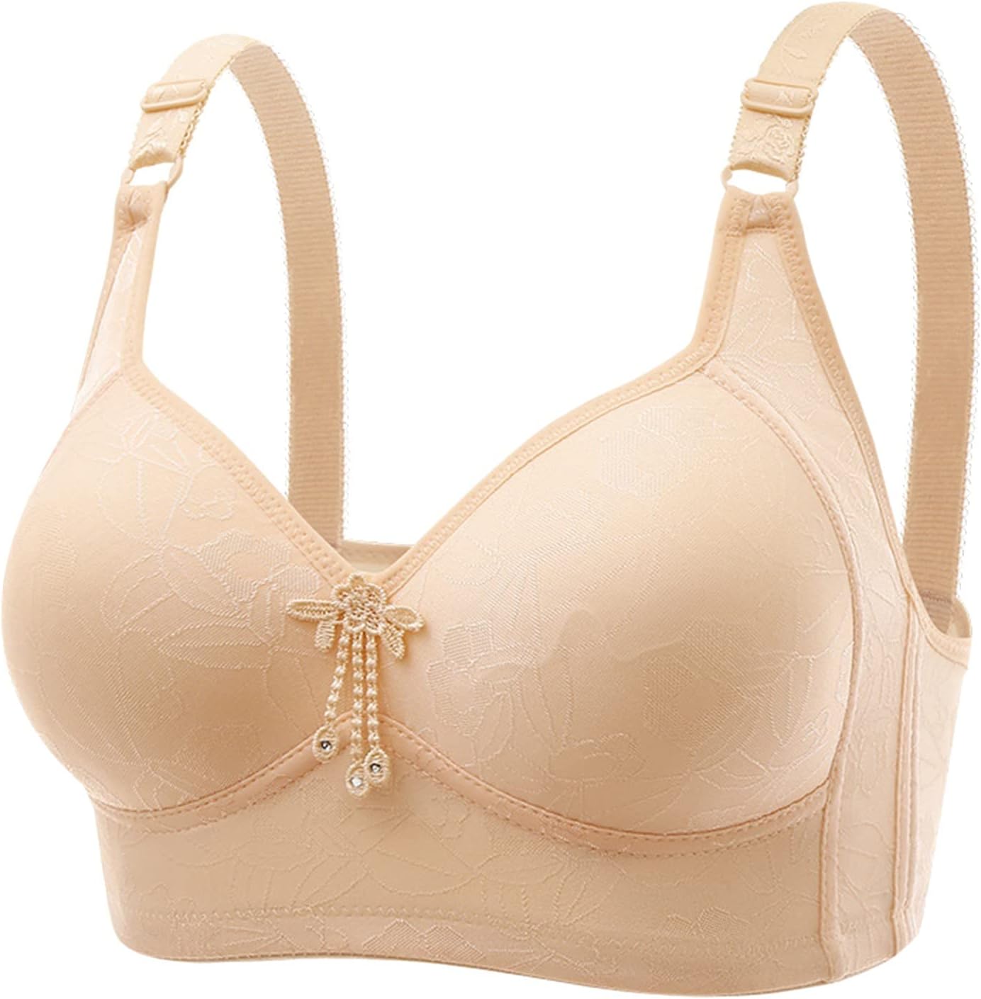 Women's Size 8 Women's Front Button Bra My Placed by Me Plus Size Wirefree Bras for Women Zenchic Seamless Wireless Br