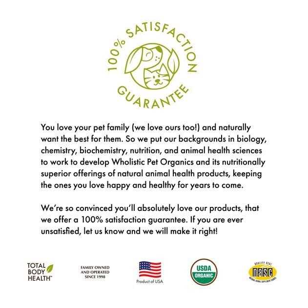 Wholistic Pet Organics Organic Feline Complete Pumpkin Enhanced Powder Daily Multivitamin for Cats - Pet Supplies online store