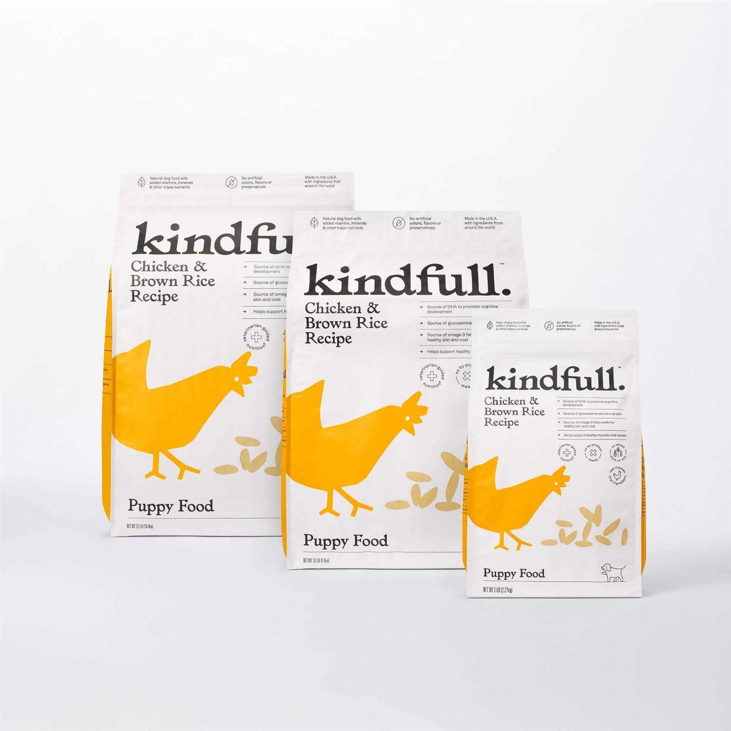Kindfull Chicken and Brown Rice Puppy Recipe Dry Dog Food - Pet Supplies online store