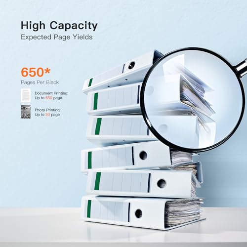 E-Z Ink (TM Remanufactured Ink Cartridge Replacement for HP 65 65XL 65 XL Ink Cartridge to Use with HP 5000 5055 5052 5014 5010 5070 3755 3700 3772 3752 2622 2652 2655 2600 2640 Printer (2 Black)