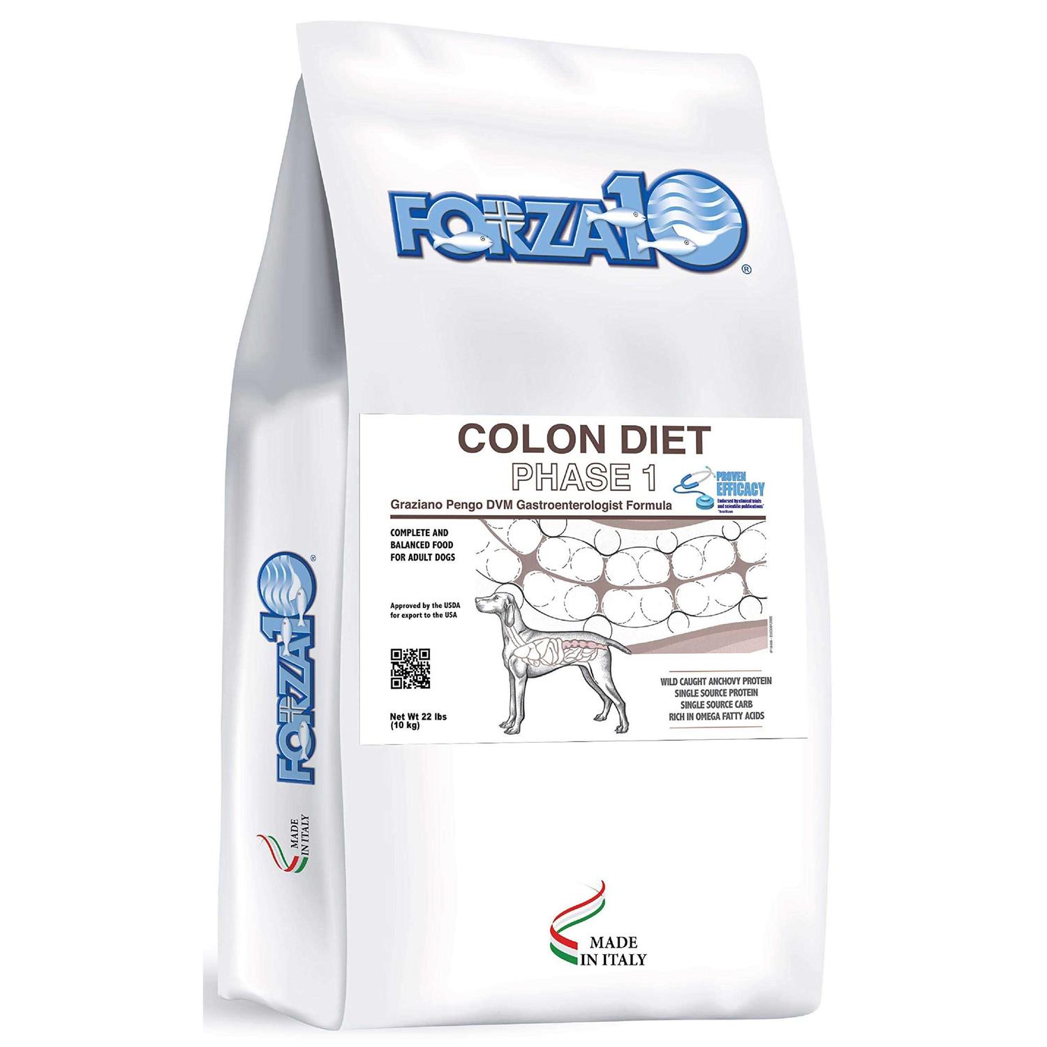 Forza10 Active Colon Support Diet Phase 1 Hydrolyzed Dog Food, Dry Dog Food Helps Dogs with Diarrhea, Colitis and Constipation - Pet Supplies online store