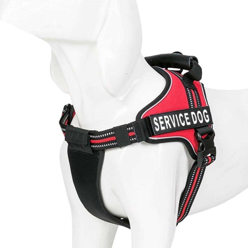 Chai's Choice Premium Service Dog Vest Service Dog Harness with Reflective Service Dog Patches and Sturdy Handle Dogs - Pet Supplies online store