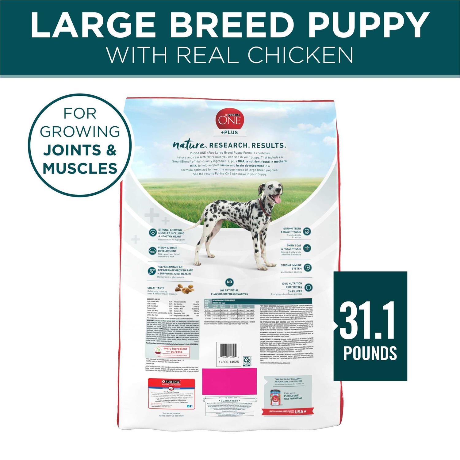 Purina ONE Large Breed Puppy Formula Dry Dog Food - Pet Supplies online store